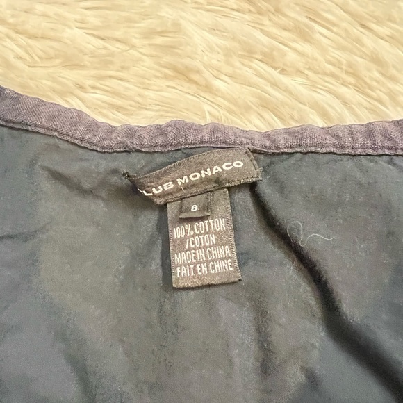 club monaco polka dot black yellow and blue layered mini skirt - Picture 7 of 8